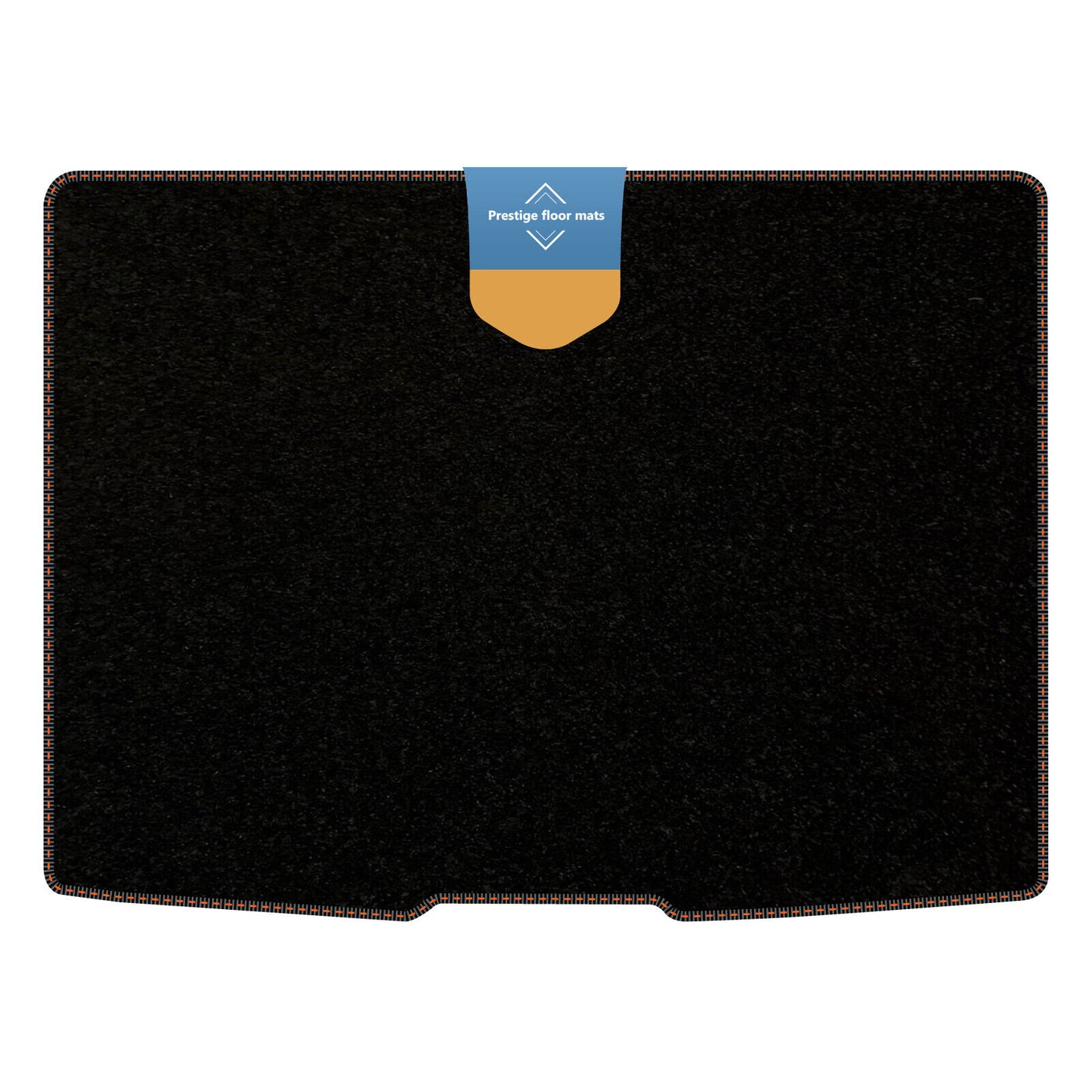 Fits Ford Focus 2018 on Hatch Upper Boot Mat in 3mm Rubber Coloured Stitch Edge