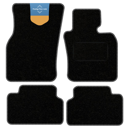 Fits BMW Mini 5DR Electric 2021 on Black Carpet with Coloured Stitch Edge