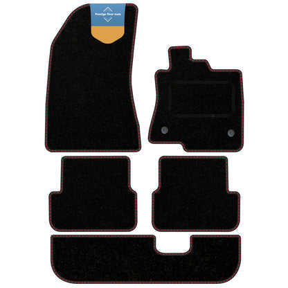 Fits Dacia Jogger 2021 on Black Carpet with Coloured Stitch Edge