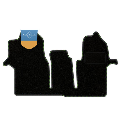 Fits Volkswagen Crafter 2017 On Black Carpet with Coloured Stitch Edge