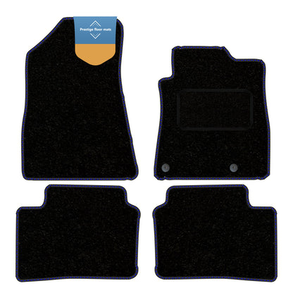 Fits Kia Niro EV Fully Electronic 2022 On Black Carpet with Coloured Stitch Edge