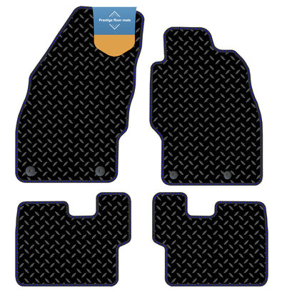Fits Vauxhall Corsa D 2007-2014 Black 3mm Rubber with Coloured Stitch Edge