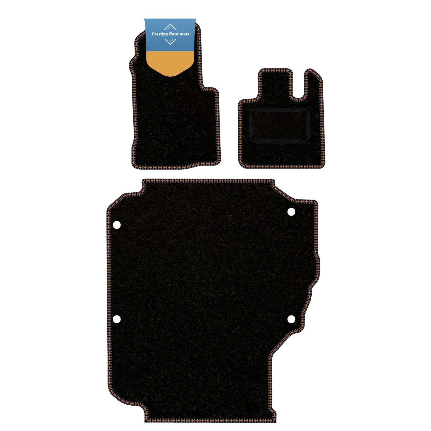 Fits LEVC TXE 3 Piece Set Fully Tailored Taxi Car Floor Mat