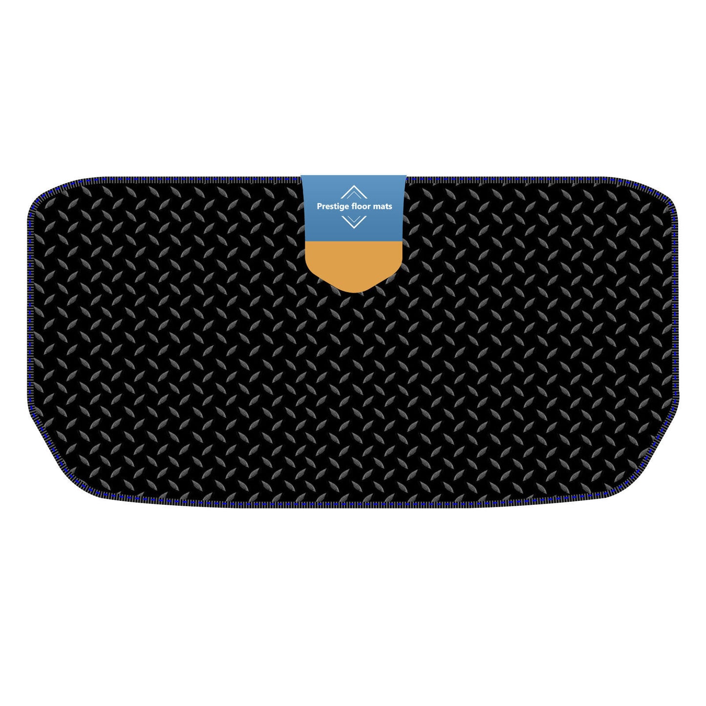 Fits Tesla Model Y 2022 on Trunk Mat Black 3mm Rubber with Coloured Stitch Edge