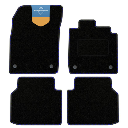 Fits Volkswagen ID.4 2021 on Black Carpet with Coloured Stitch Edge