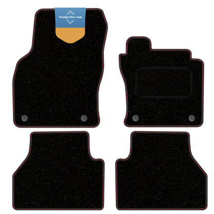 Fits Ford Tourneo Connect 2022 On Black Carpet with Coloured Stitch Edge