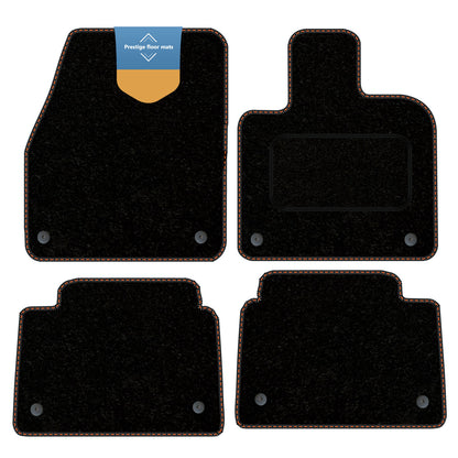 Fits Land Rover Discovery Sport PHEV 2020 on Carpet with Coloured Stitch Edge