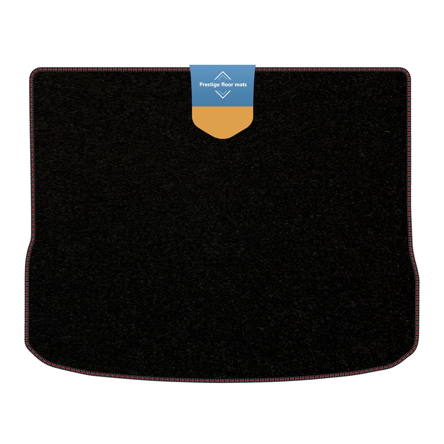 Fits Volkswagen Tiguan 2007-2016 Boot Mat Black Carpet with Coloured Stitch Edge