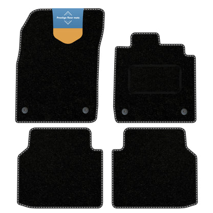 Fits Volkswagen ID.4 2021 on Black Carpet with Coloured Stitch Edge