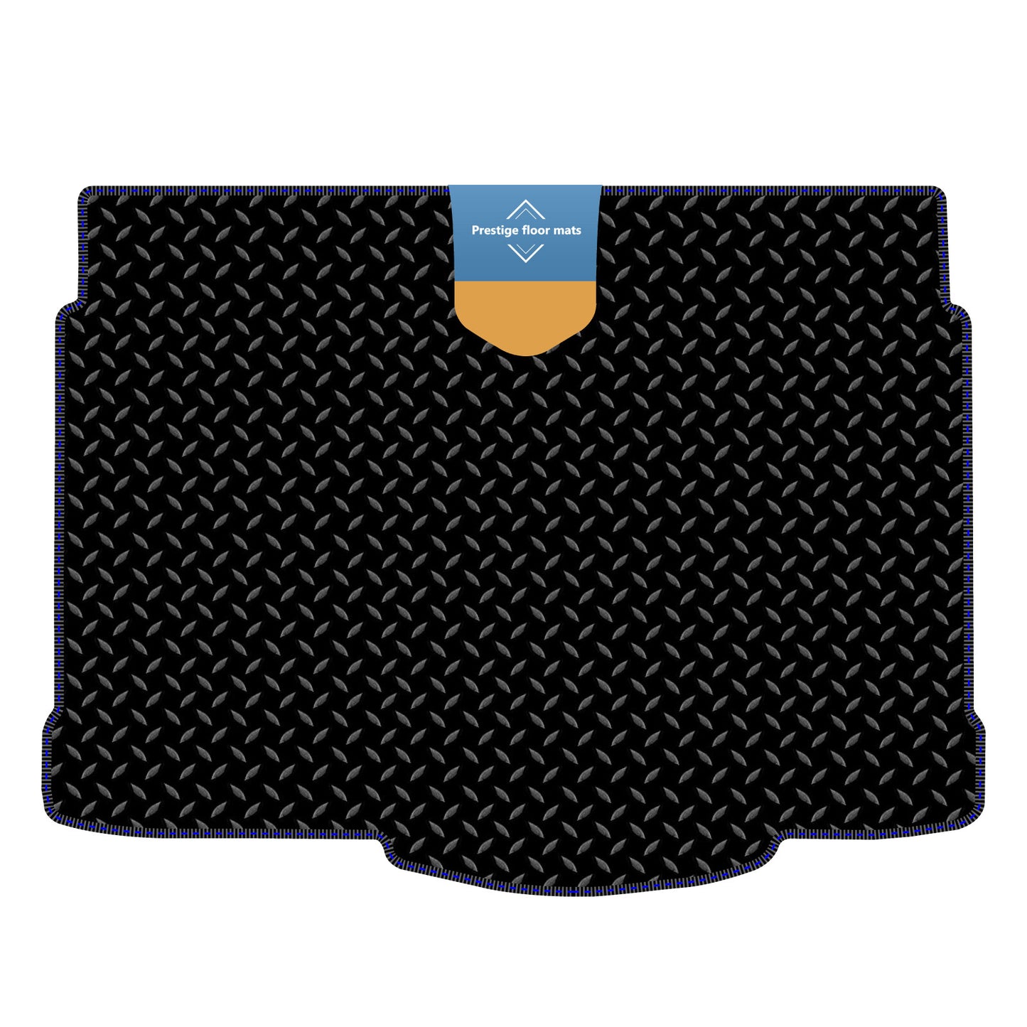 Fits Vauxhall Corsa D 2007-2014 Boot Mat in 3mm Rubber with Coloured Stitch Edge