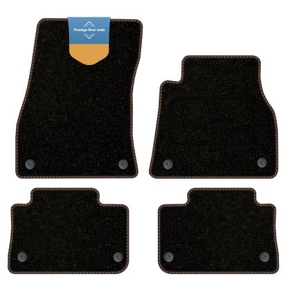 Fits Audi E-Tron 2018 on Black Carpet with Coloured Stitch Edge