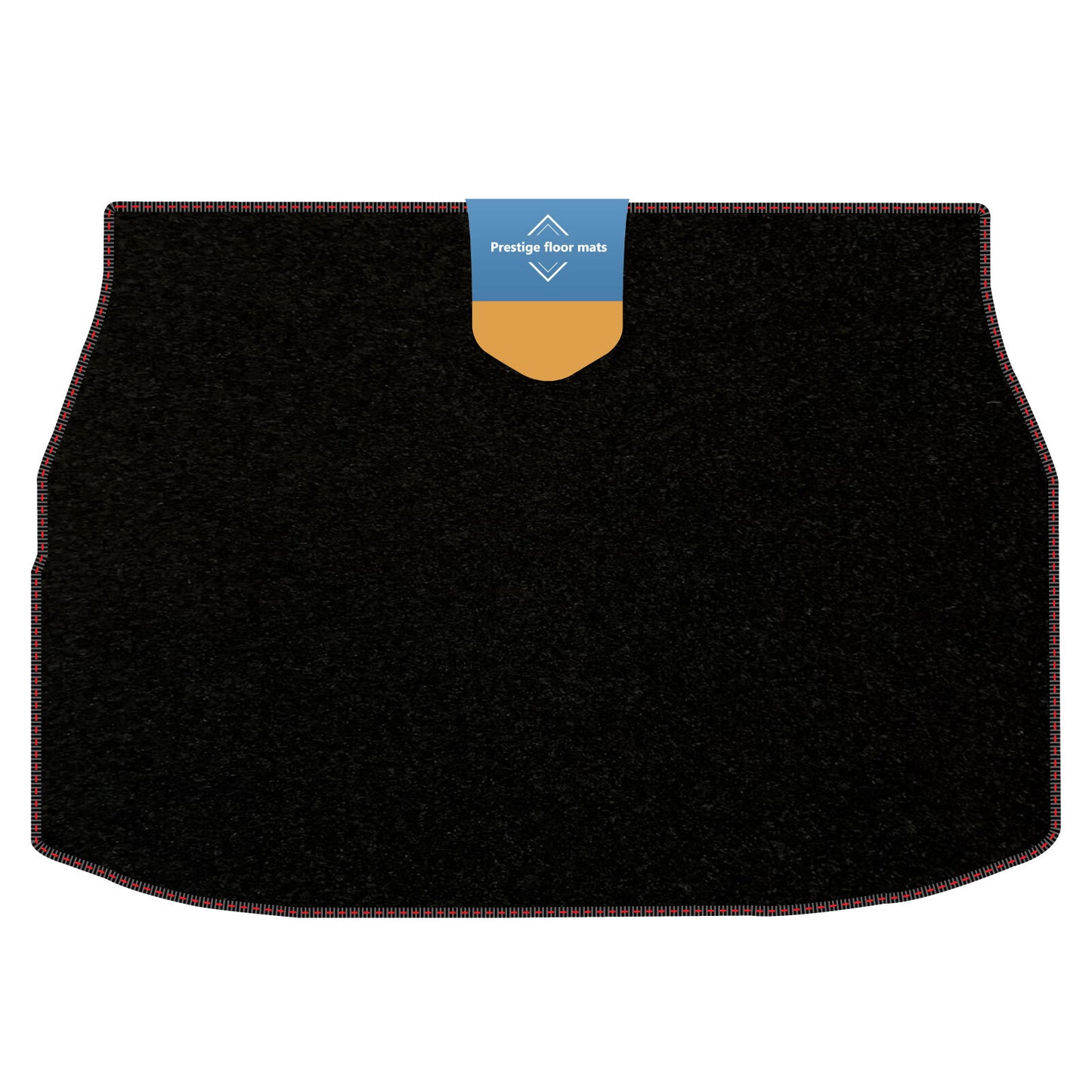 Fits Toyota CH-R CHR 2017 On Boot Mat Black Carpet with Coloured Stitch Edge