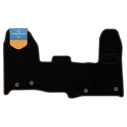 Fits Ford Transit Custom 2018 on Auto and PHEV Carpet with Coloured Stitch Edge