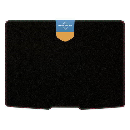 Fits Ford Focus 2018 on Hatchback Upper Boot Mat Carpet with Coloured Stitch