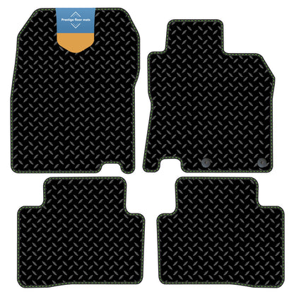 Fits Nissan Qashqai 2014-2021 Black 3mm Rubber with Coloured Stitch Edge