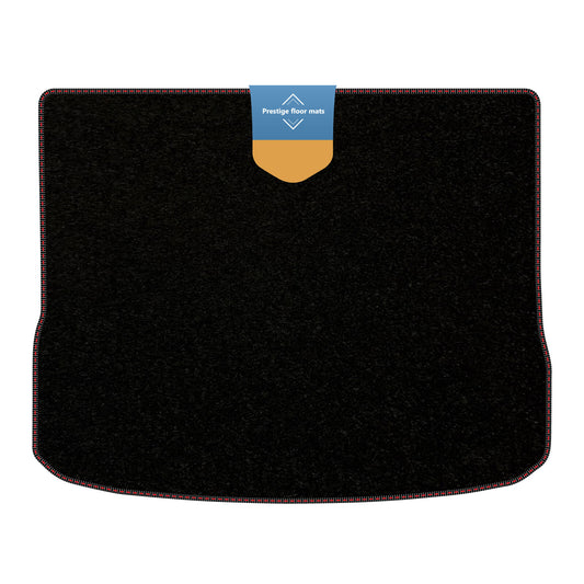 Fits Volkswagen Tiguan 2007-2016 Boot Mat Black Carpet with Coloured Stitch Ed