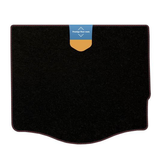 Fits Ford Focus Hatch 2011-2018 Boot Mat Black Carpet with Coloured Stitch Edg