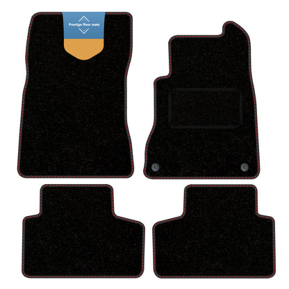 Fits Mercedes Benz GLB 2021 on Black Carpet with Coloured Stitch Edge