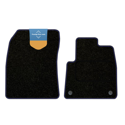 Fits Peugeot Partner 2019 on Black Carpet with Coloured Stitch Edge