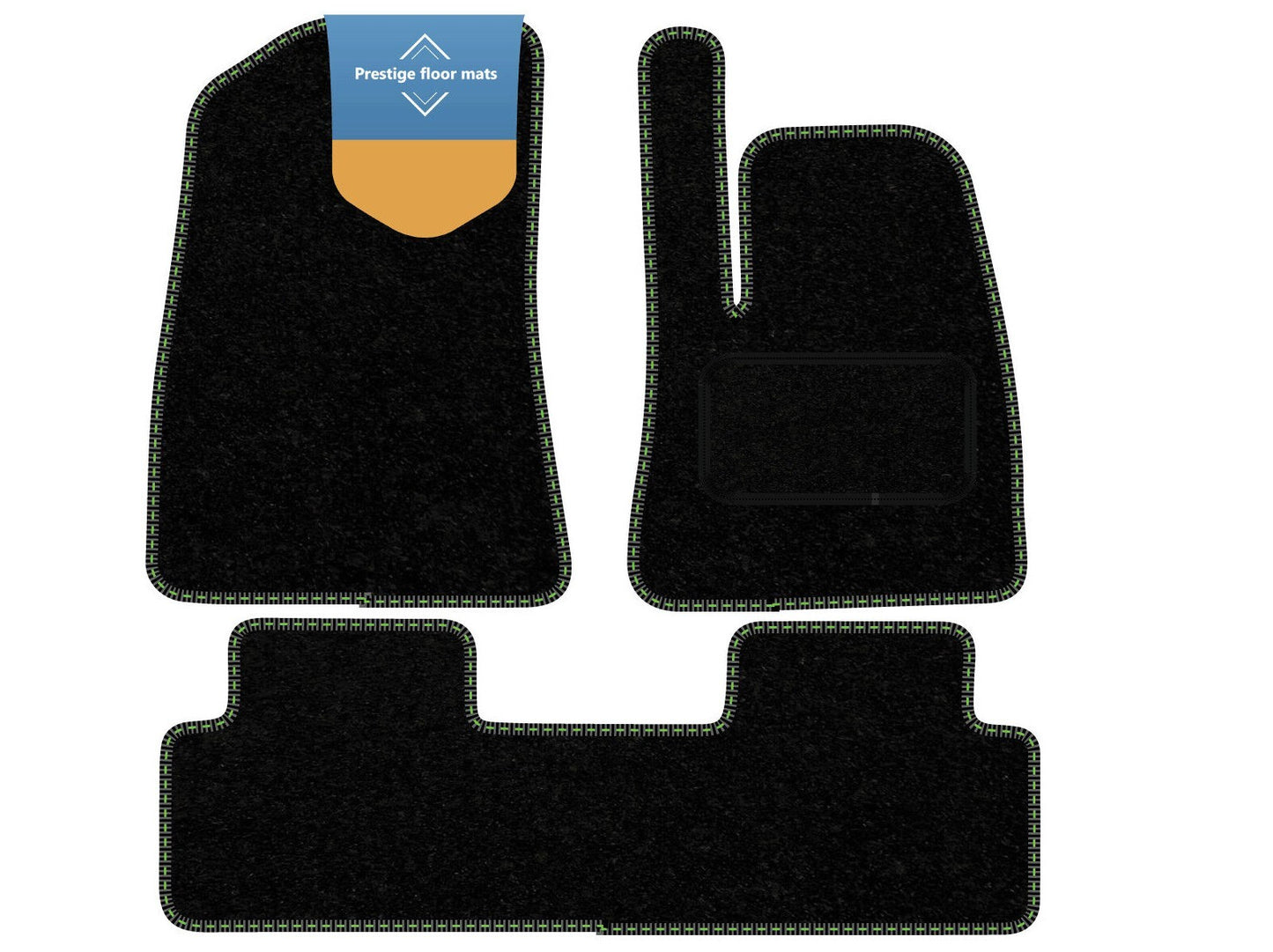 Fits Tesla 3 RHD 2017-2020 Black Carpet with Coloured Stitch Edge