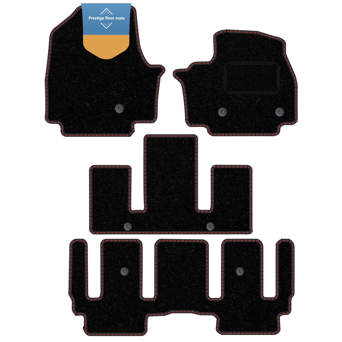 Fits Kia EV9 6 Seater 2024 on Fully Tailored Floor Mat Set