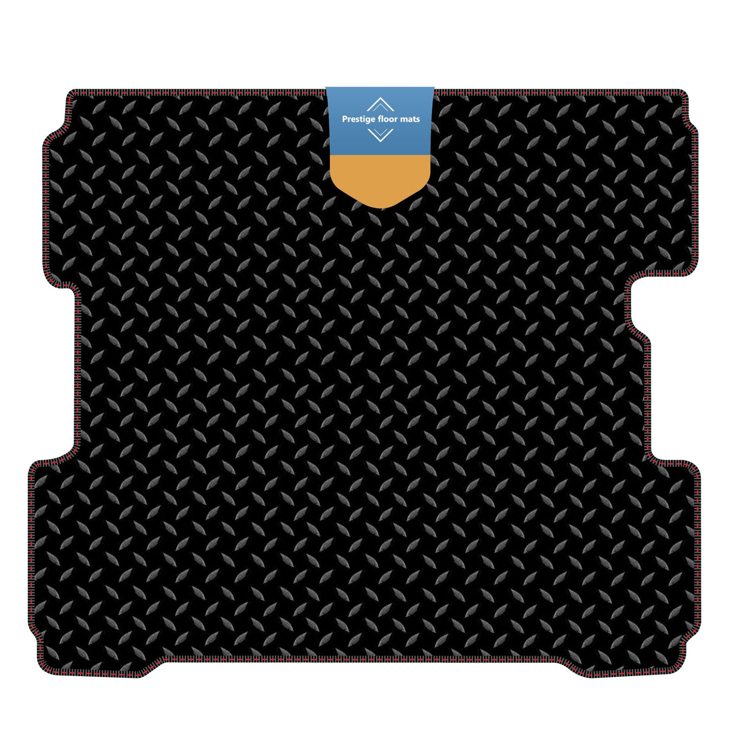 Fits Vauxhall Astra K Lower Boot 2015 On Black 3mm Rubber Coloured Stitch Edge