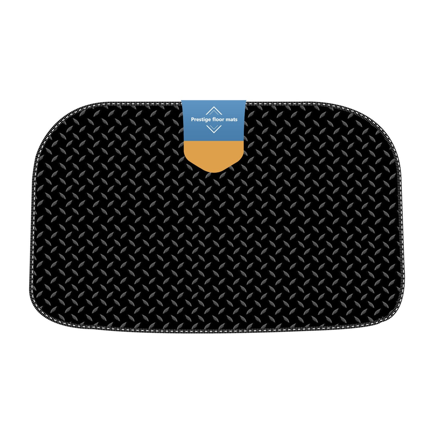 Fits Tesla Model Y Under Boot Mat in 3mm Rubber with Coloured Stitch Edge