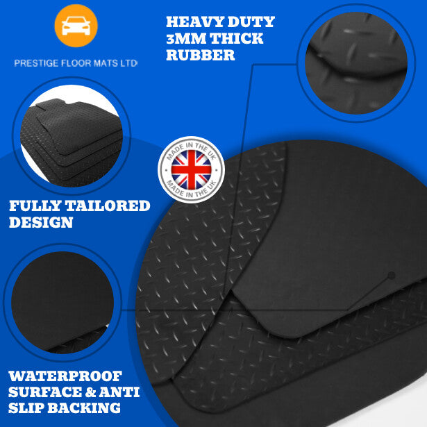Fits BENTLEY CONTINENTAL GT 2003-2010 with clips in Fully Tailored Floor Mat Set