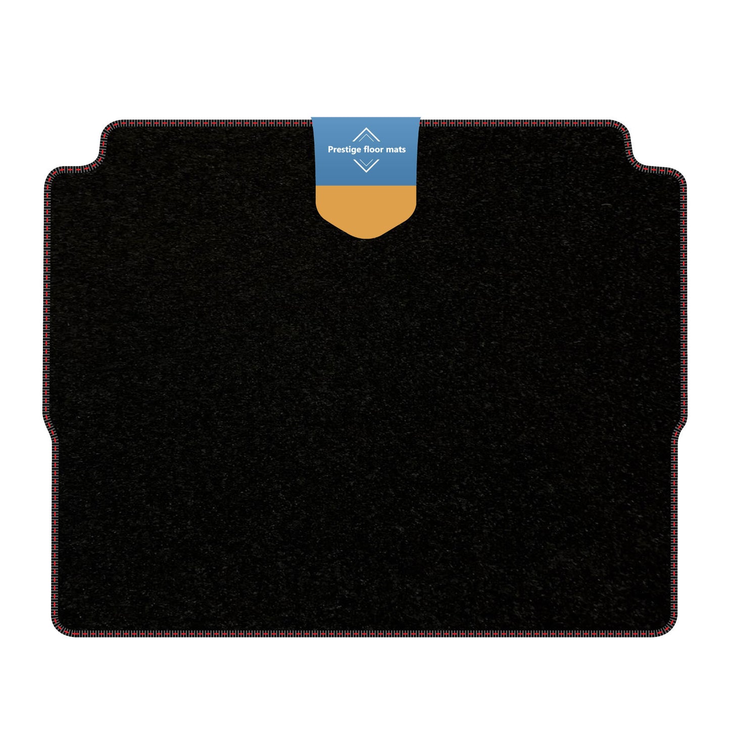 Fits Peugeot 3008 2017 On Boot Mat Black Carpet with Coloured Stitch Edge