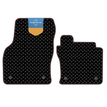 Fits Volkswagen Caddy Van 2021 on Black 3mm Rubber with Coloured Stitch Edge