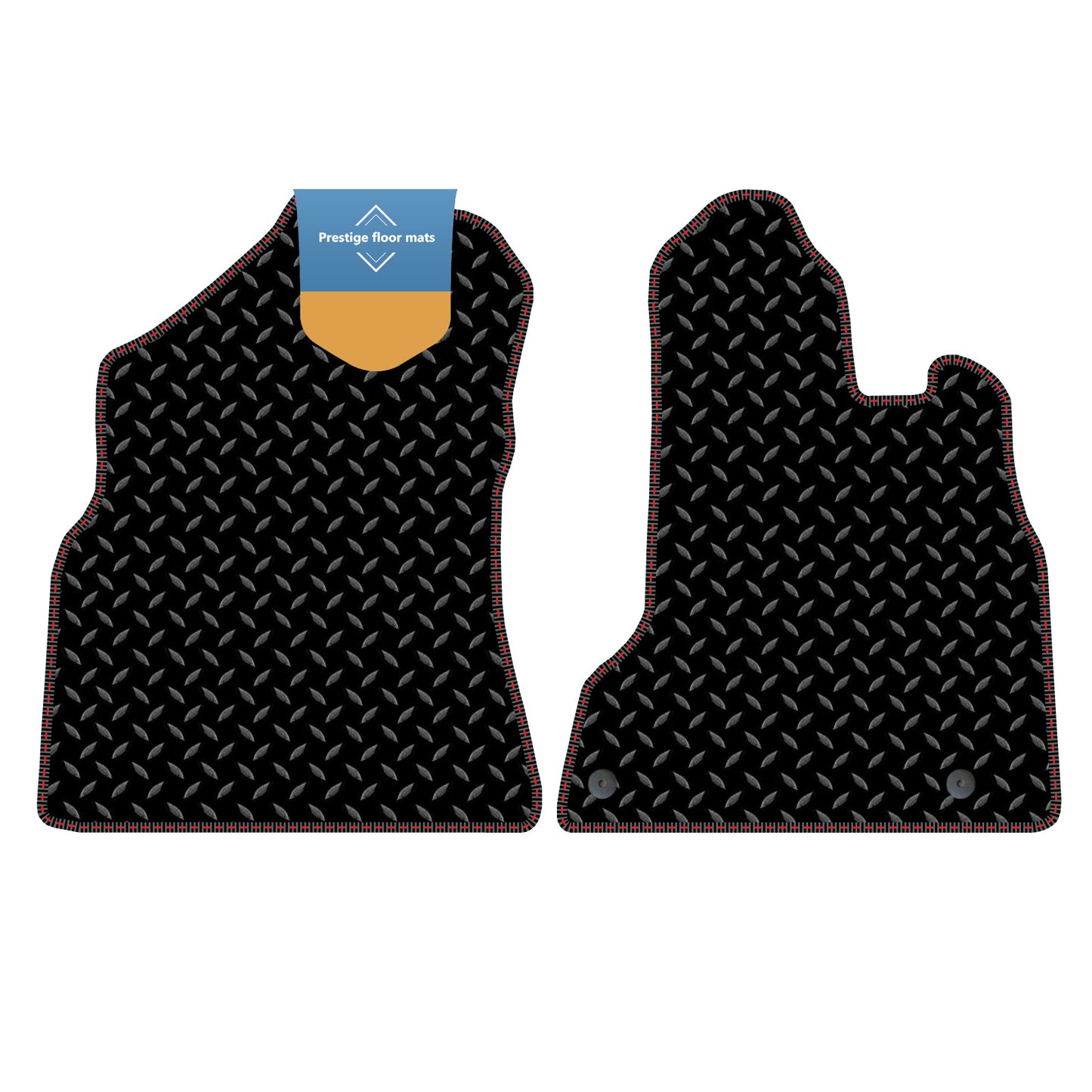 Fits Peugeot Partner 2008-2018 Black 3mm Rubber with Coloured Stitch Edge