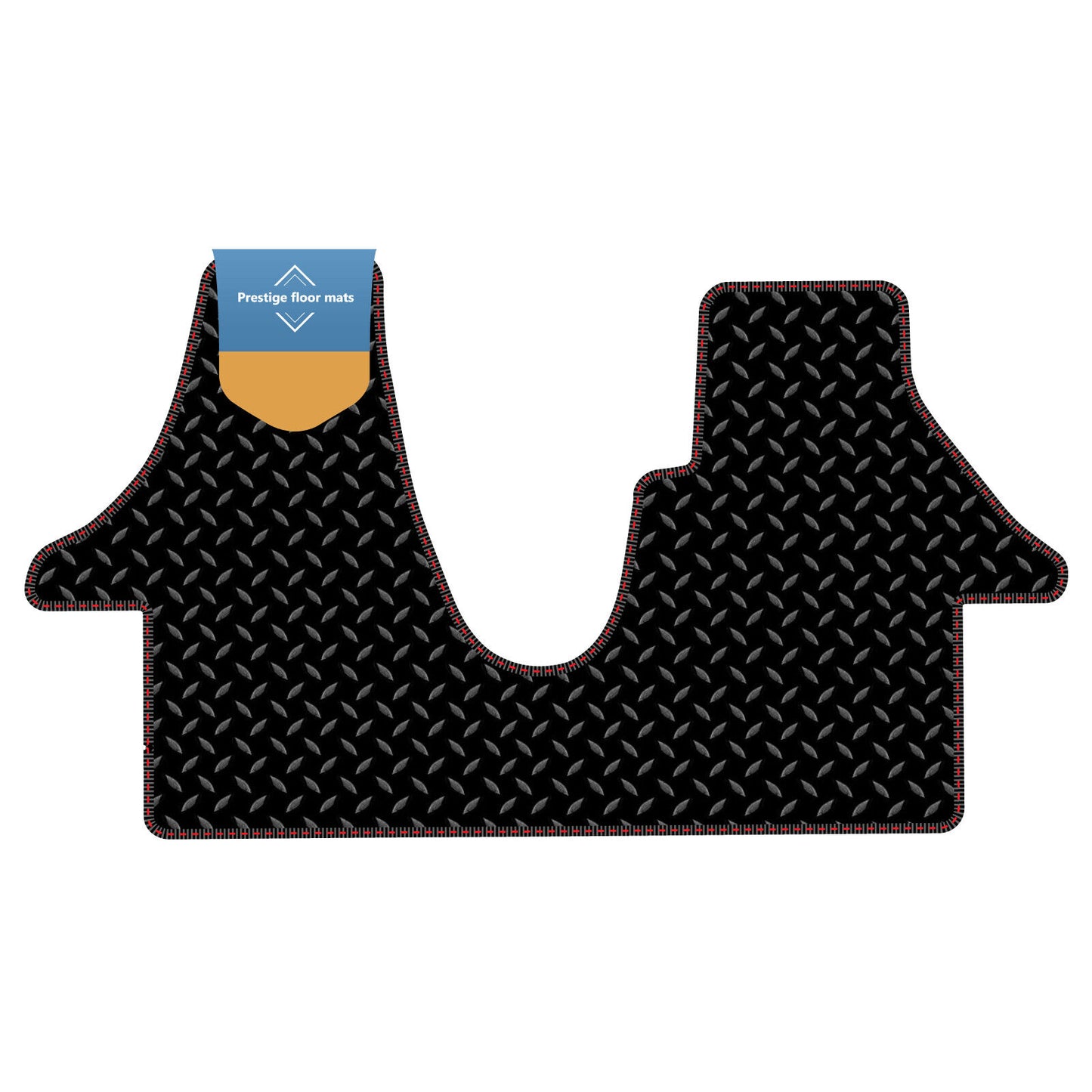 Fits Volkswagen T5 2003-2015 Black 3mm Rubber with Coloured Stitch Edge