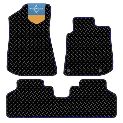 Fits Kia Niro HEV 2022 On Black 3mm Rubber with Coloured Stitch Edge