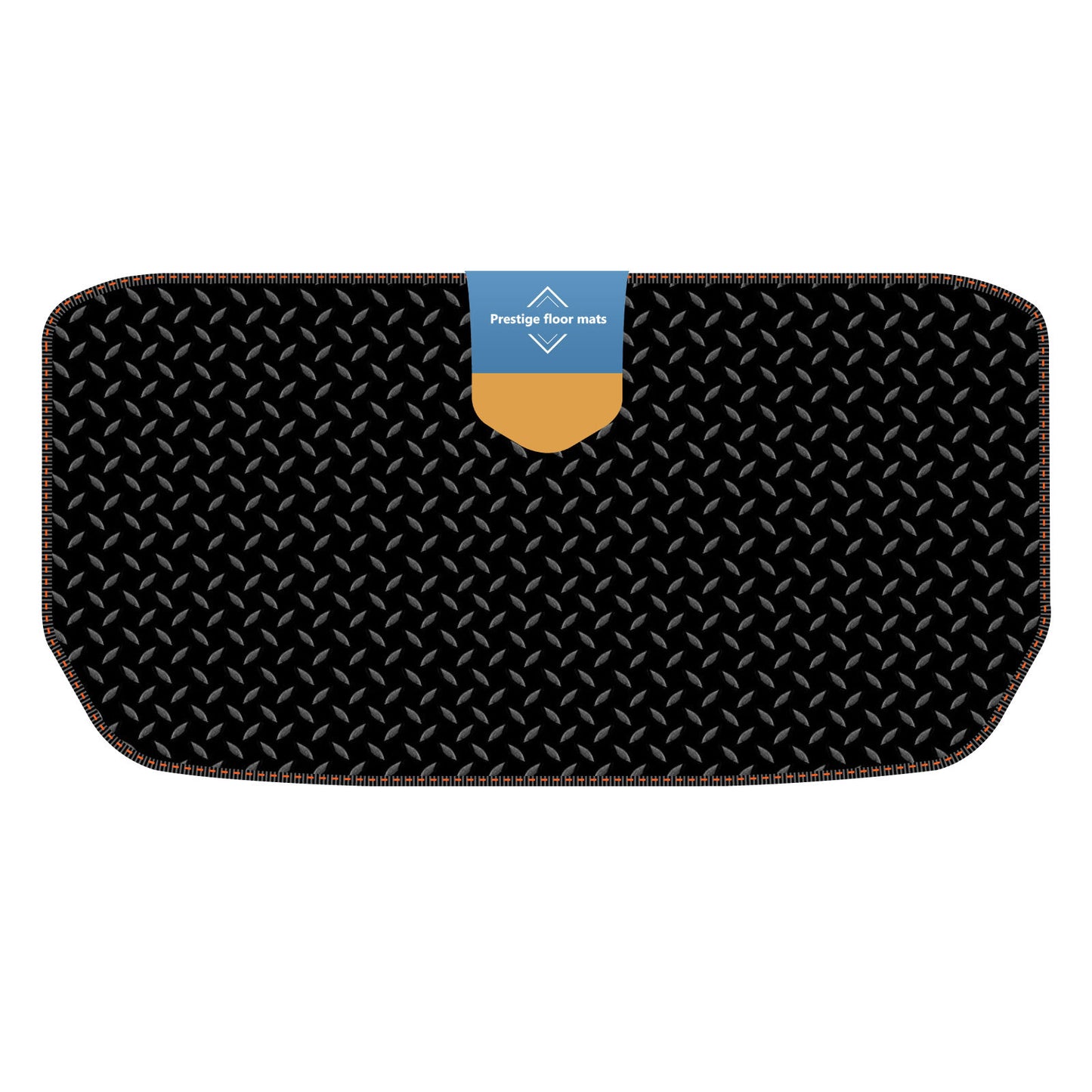 Fits Tesla Model Y 2022 on Trunk Mat Black 3mm Rubber with Coloured Stitch Edge