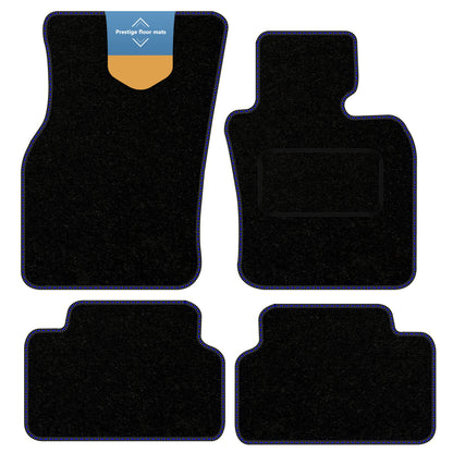 Fits BMW Mini 5DR Electric 2021 on Black Carpet with Coloured Stitch Edge