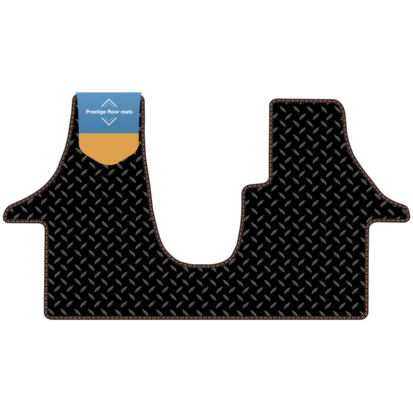 Fits Black Volkswagen T5 2010-2015 Facelift 3mm Rubber with Coloured Stitch Edge