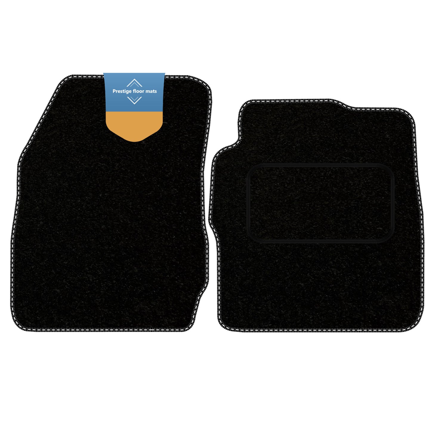 Fits Ford Transit Courier 2014 on Black Carpet with Coloured Stitch Edge