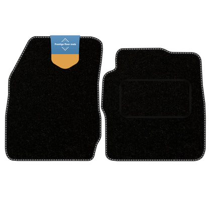 Fits Ford Transit Courier 2014 on Black Carpet with Coloured Stitch Edge