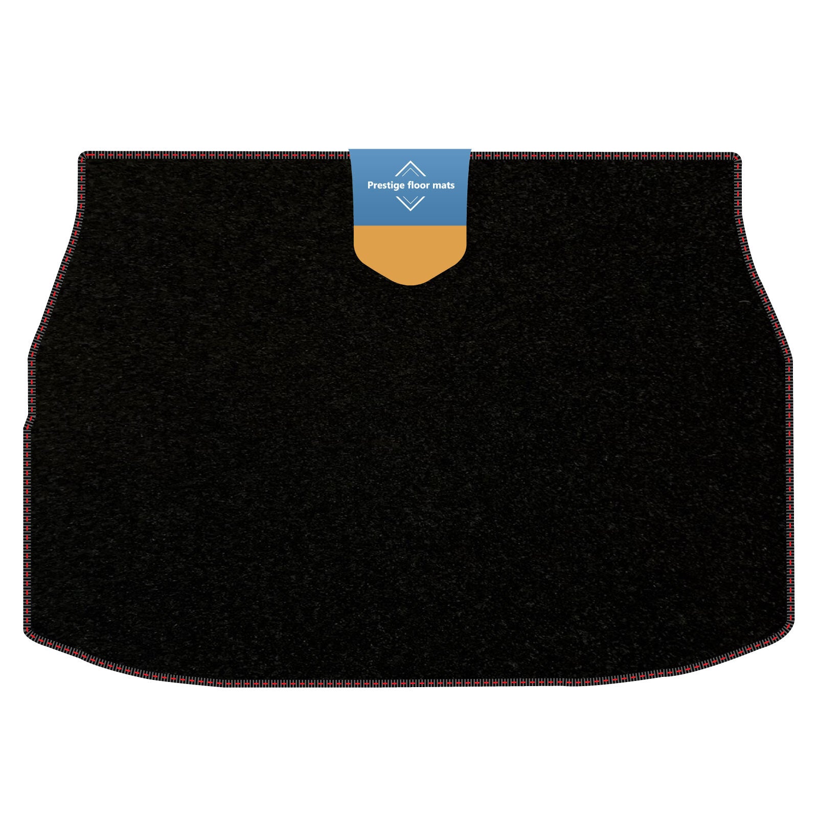 Fits Toyota CH-R CHR 2017 On Boot Mat Black Carpet with Coloured Stitch Edge