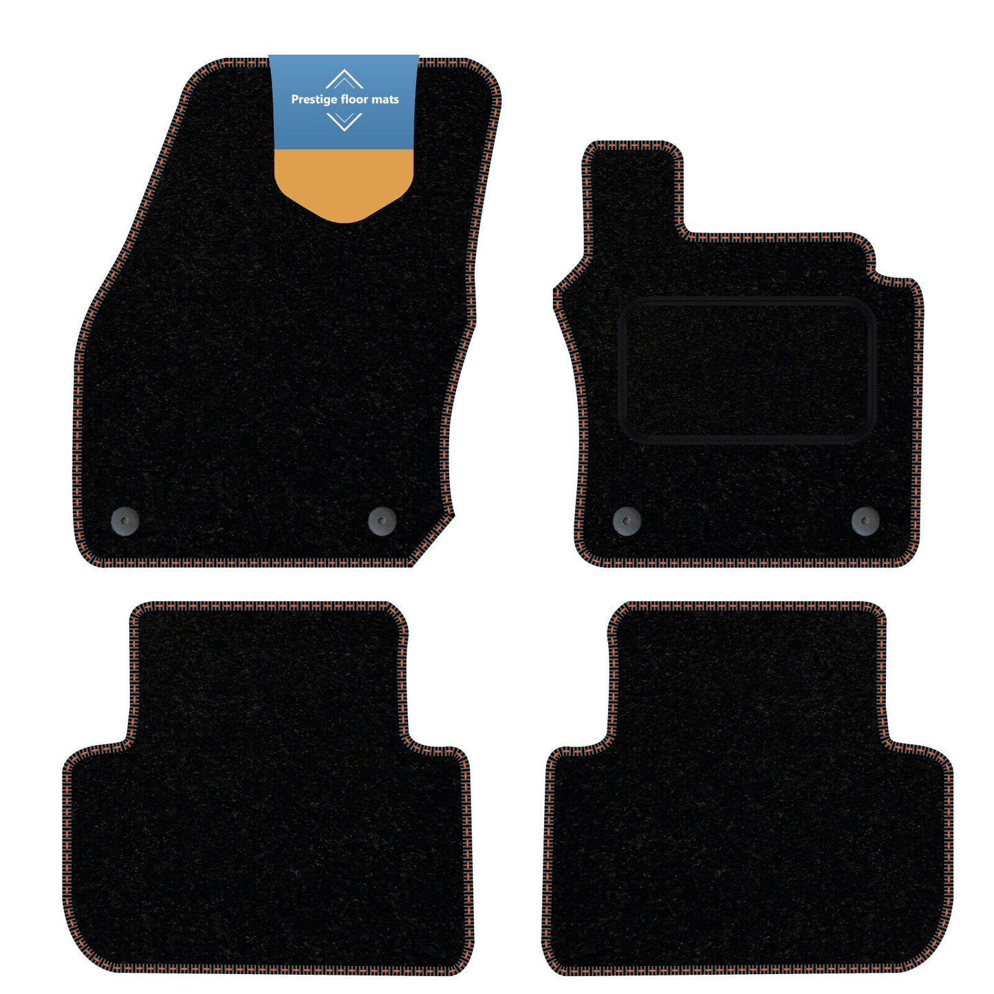 Fits Volkswagen Tiguan 2024 on Fully Tailored Floor Mat Set