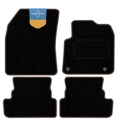 Fits Vauxhall Grandland PHEV 2020 on Black Carpet with Coloured Stitch Edge