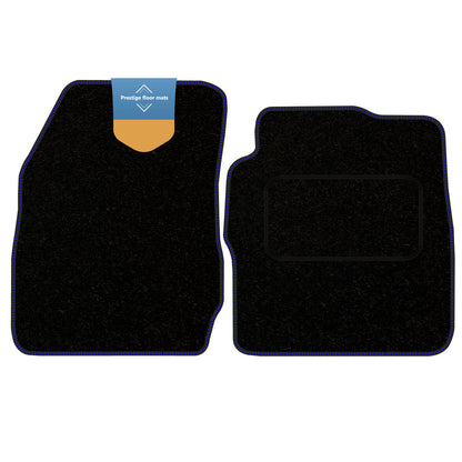 Fits Ford Transit Courier 2014 on Black Carpet with Coloured Stitch Edge