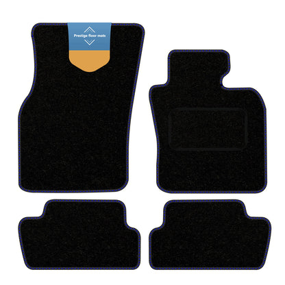 Fits BMW Mini 3DR Electric 2021 on Black Carpet with Coloured Stitch Edge