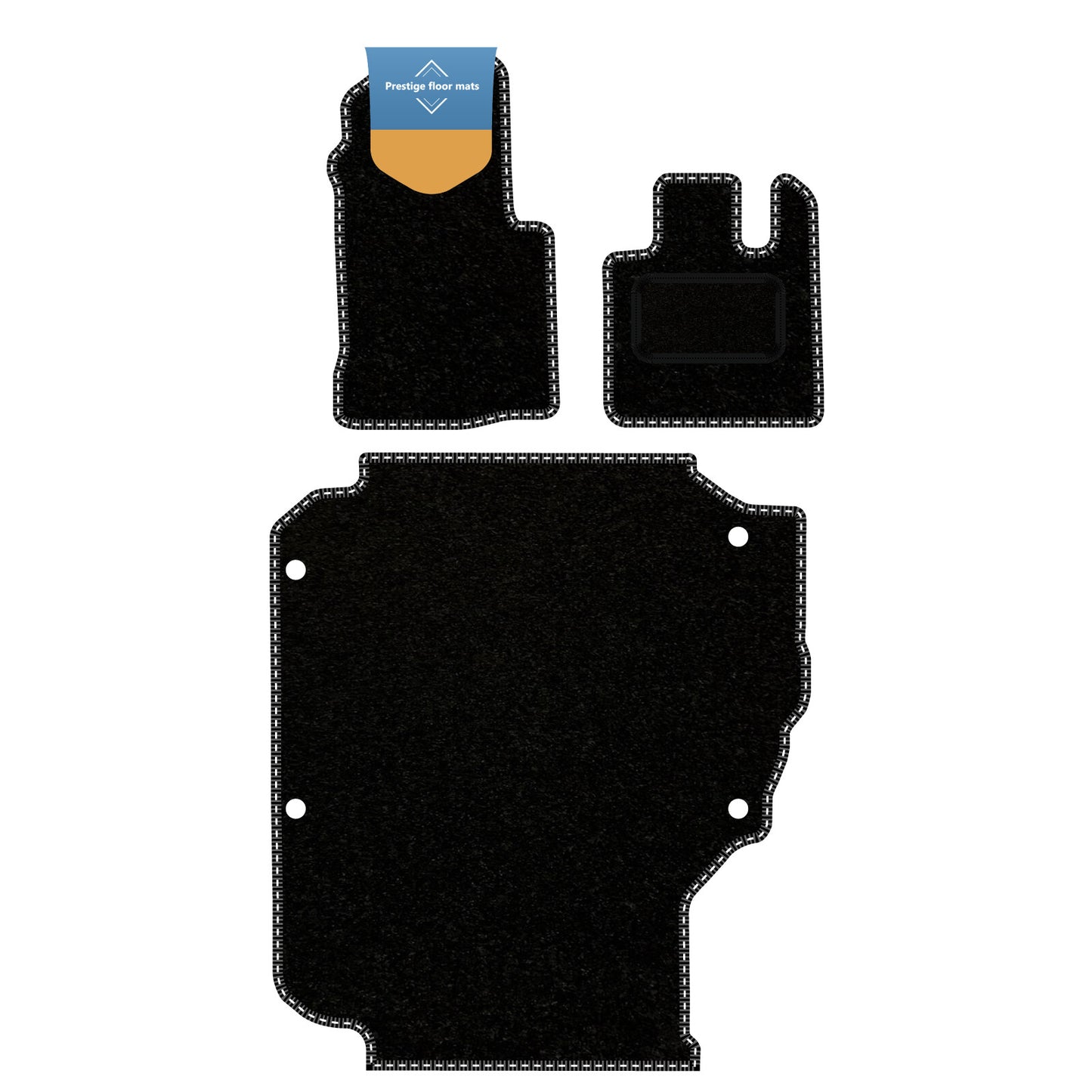 Fits LEVC TXE 3 Piece Set Fully Tailored Taxi Car Floor Mat