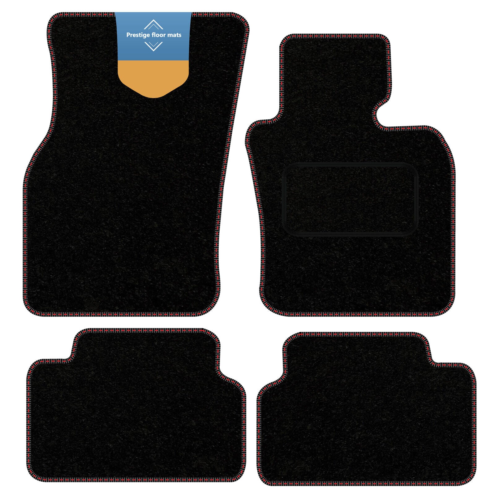 Fits BMW Mini 5DR Electric 2021 on Black Carpet with Coloured Stitch Edge