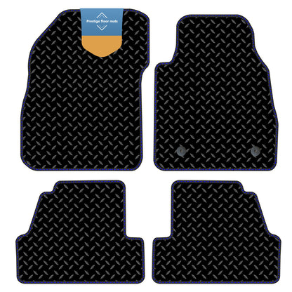 Fits Black Vauxhall Mokka 2012-2020 RHD 3mm Rubber with Coloured Stitch Edge