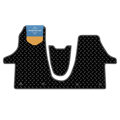 Fits Volkswagen T6-1 2020 on Black 3mm Rubber with Coloured Stitch Edge