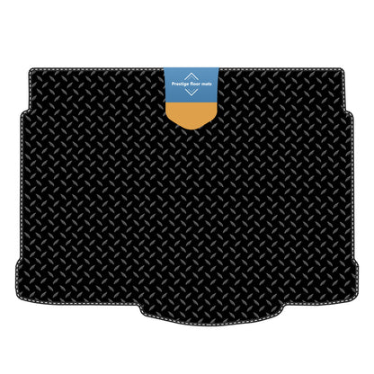 Fits Vauxhall Corsa D 2007-2014 Boot Mat in 3mm Rubber with Coloured Stitch Edge