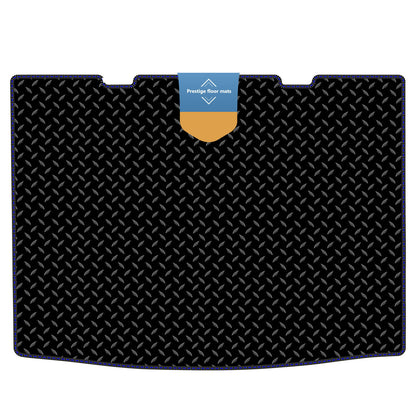 Fits Volkswagen Up 2012 On Boot Mat in 3mm Rubber with Coloured Stitch Edge