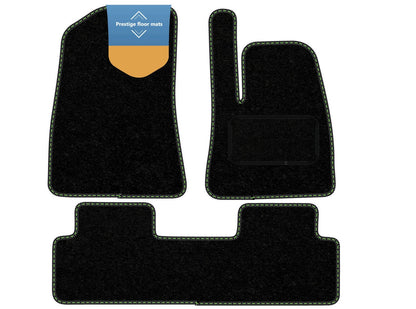 Fits Tesla Model 3 2017-2020 Black Carpet with Coloured Stitch Edge